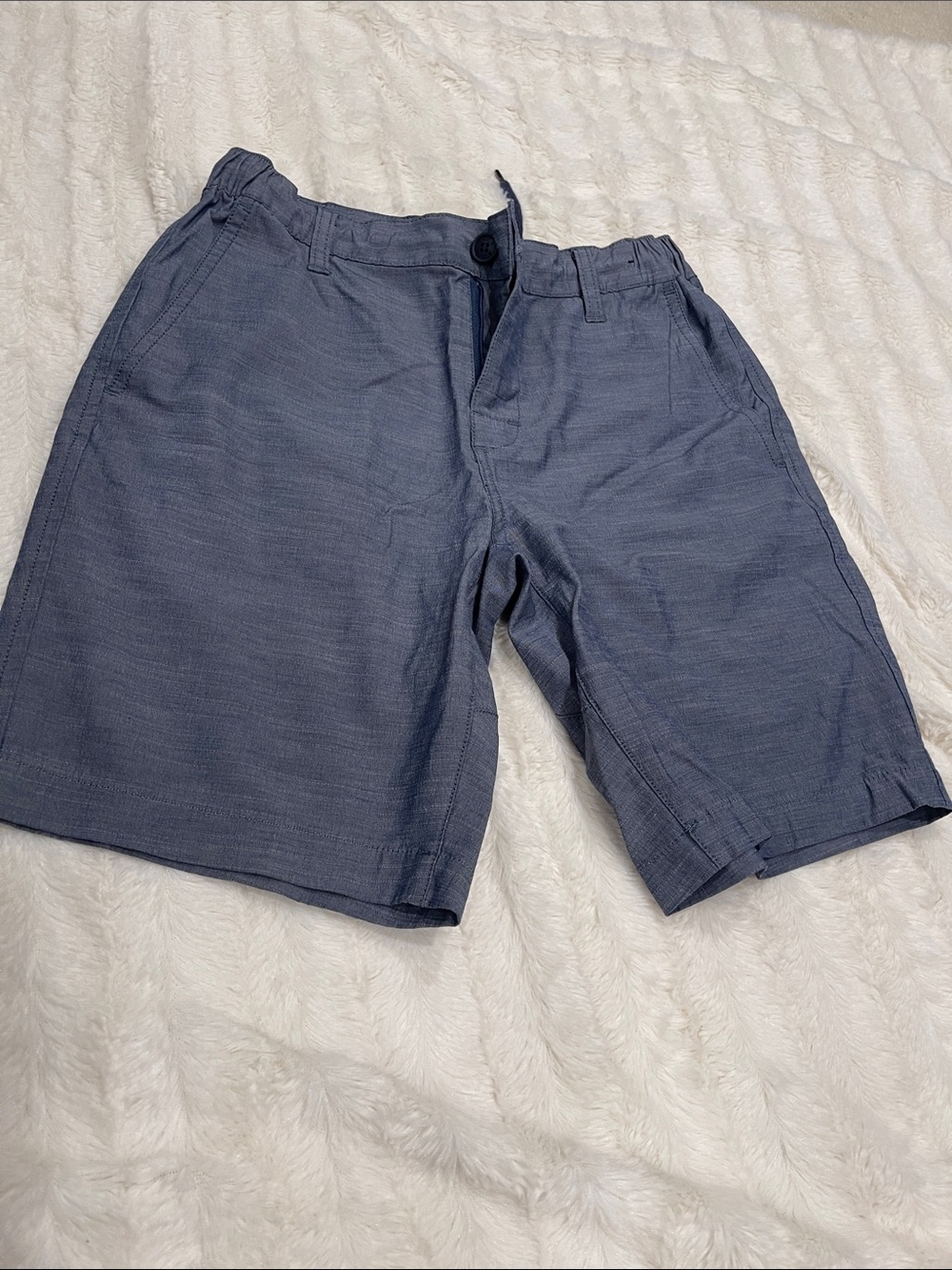 RVCA boys size 26 Slate Blue Flat Front Shorts